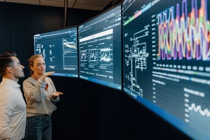 People in control room 